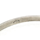 Vintage Sterling Silver Bracelet - Retro Engraved Eternity Designs Skinny Bangle - Circa 1960s Era Statement Stacking Accessory 60s Jewelry