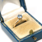 Garnet Doublet Ring - Antique 10k Yellow Gold Round Faceted Red Stone - Vintage Circa 1910s Era Size 5 1/2 Solitaire Simulated Ruby Jewelry