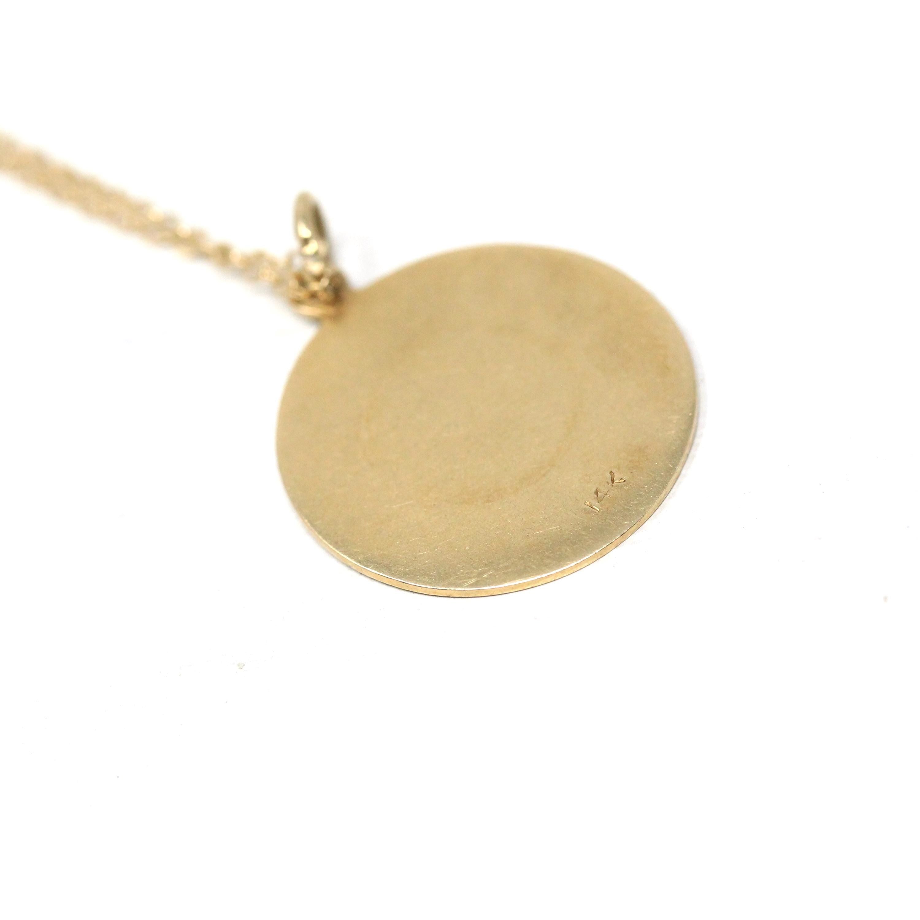 Vintage Scorpio Pendant - Retro 14k Yellow Gold Scorpion Astrological Sign Charm Necklace - Circa 1970s Zodiac Water Element Fine Jewelry