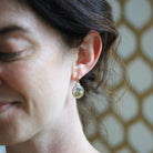 Gold Flake Earrings - Estate 14k Gold Filled Push Backs Posts - Vintage Circa 1980s Era Drop Dangle Alaskan Nugget Souvenir Fine Jewelry