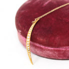 Crescent Moon Necklace - Retro 15k Yellow Gold Cultured Seed Pearls Celestial Pendant - Vintage Circa 1940s Era Statement Fine 40s Jewelry