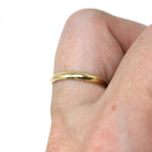 Vintage Wedding Band - Retro 14k Yellow Gold Plain Unadorned Polished "8/5/48" Ring - Circa 1940s Era Size 6 Stacking Dainty Fine Jewelry