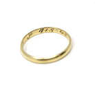 Vintage Wedding Band - Retro 14k Yellow Gold Plain Unadorned Polished "8/5/48" Ring - Circa 1940s Era Size 6 Stacking Dainty Fine Jewelry