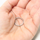 Art Deco Wedding Band - Antique Platinum Engraved Flower Eternity Designs Ring - Vintage 1920s Size 4 1/2 WWR and MC Initials Fine Jewelry