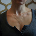 Letter "S" Charm - Estate 10k Yellow Gold Single Cursive Initial Necklace Pendant - Vintage Circa 1990s Era Petite Dainty Fine 90s Jewelry