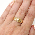 Antique Buckle Ring - Edwardian 10k Yellow Gold Belt Band - Vintage Circa 1900s Era Size 7 "IT" Men's Unisex Minimalist Wedding Fine Jewelry