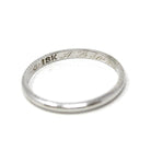 Art Deco Wedding Band - Vintage Era 18k White Gold Eternity Wheat Design Ring - Dated 1929 Size 4 3/4 Wedding Bridal Stacking Fine Jewelry