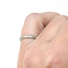 Antique Wedding Band - Edwardian Platinum over 18k Yellow Gold Eternity Wheat Ring - Circa 1900s Era Size 5 Wedding Bridal Fine Jewelry