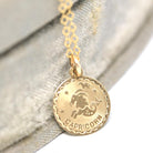 Vintage Capricorn Charm - Retro 14k Yellow Gold Sea Goat Astrological Sign Necklace - Circa 1970s Era Zodiac Earth Element Fine 70s Jewelry