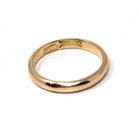 Antique Wedding Band - Edwardian 14k Yellow Gold 2.8 MM Unadorned Ring - Circa 1900s Era Size 5 1/2 Stacking Unisex Fine Birdal Jewelry