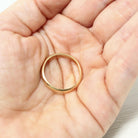 Vintage Wedding Band - Retro 14k Yellow Gold Unisex Round Stack Statement Ring - Circa 1970s Size 8 1/2 Fine Minimalist "Romany" 70s Jewelry