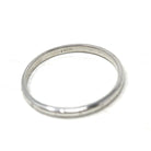 Vintage Wedding Band - Art Deco Era 18k White Gold Subtle Engraved Etched Design Ring - Circa 1930's Size 7 Stacking Bridal Fine 30s Jewelry