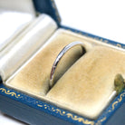 Vintage Wedding Band - Art Deco Era 18k White Gold Subtle Engraved Etched Design Ring - Circa 1930's Size 7 Stacking Bridal Fine 30s Jewelry