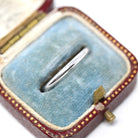 Platinum Wedding Band - Mid Century 2 mm Half Round Classic Bridal Ring - Vintage Size 5 Heirloom Fine Stacking Mid Century Jewelry