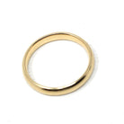 Vintage Wedding Band - Retro 14k Yellow Gold Unisex Simple Stack Statement Ring - Circa 1980s Size 12 1/4 Fine Minimalist "TW" 80s Jewelry