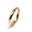 Art Deco Ring Band - Vintage Rosy 9k Yellow Gold Birmingham England UK - Circa 1930s Era Size 7 English Hallmarks Fine Minimalist Jewelry