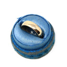 Vintage Wedding Band - Retro 14k Yellow Gold Engraved "JSB to BM" Bridal Ring - Size 8 1/2 Men's Unisex Fine Art Carved JR Wood Jewelry