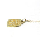 Estate Libra Charm - Modern 14k Yellow Gold Scales Astrological Sign Necklace Pendant - Circa 1990s Zodiac Celestial Air Element 90s Jewelry