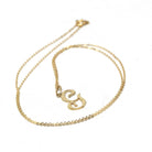 Letter "G" Charm - Estate 10k Yellow Gold Single Cursive Initial Necklace Pendant - Vintage Circa 1990s Era Petite Dainty Fine 90s Jewelry