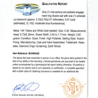 Diamond Engagement Ring - 14k Yellow & White Gold Natural .47 CT Emerald Cut - Size 4 1/4 Circa 1960s Retro Solitaire Fine Report Jewelry