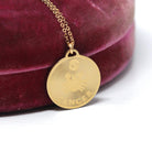 Vintage Cancer Charm - Retro Gold Filled Crab Astrological Sign Necklace Pendant - Circa 1970s Zodiac Celestial Water Element Jewelry