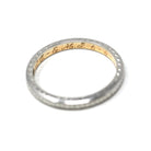 Antique Wedding Band - Edwardian Platinum over 18k Yellow Gold Eternity Wheat Ring - Circa 1900s Era Size 5 Wedding Bridal Fine Jewelry