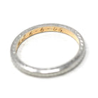 Antique Wedding Band - Edwardian Platinum over 18k Yellow Gold Eternity Wheat Ring - Circa 1900s Era Size 5 Wedding Bridal Fine Jewelry