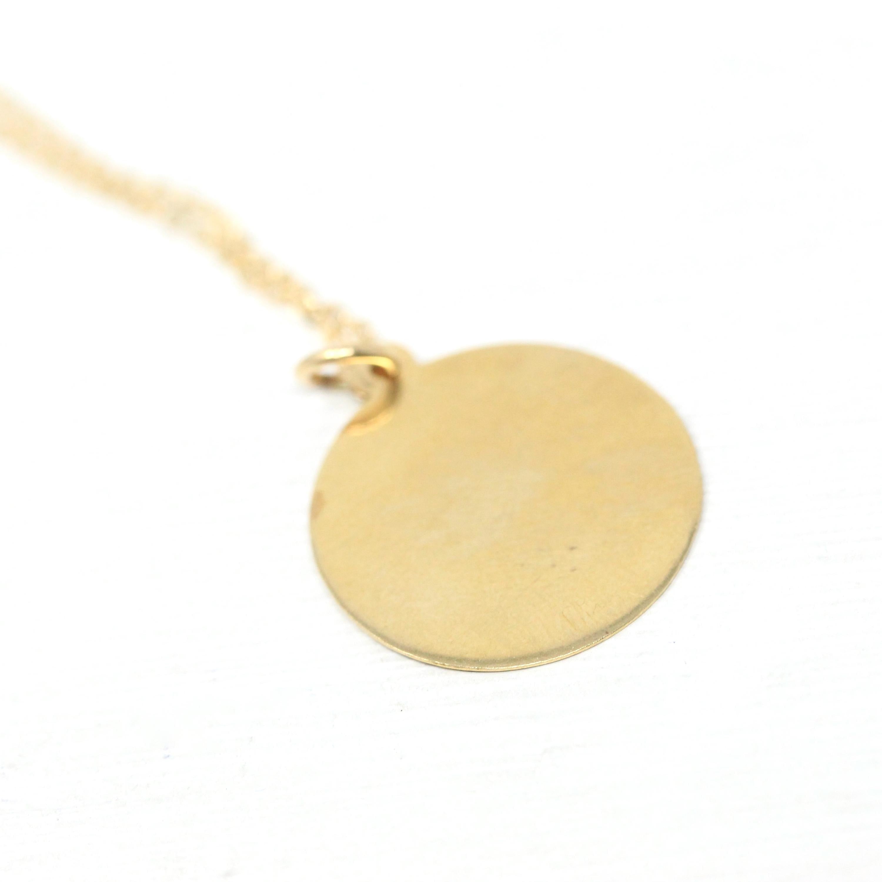 Vintage Scorpio Pendant - Retro 14k Yellow Gold Scorpion Astrological Sign Charm Necklace - Circa 1970s Zodiac Water Element Fine Jewelry