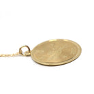 Vintage Leo Pendant - Retro 14k Yellow Gold Lion Astrological Sign Charm Pendant - Circa 1970s Era Zodiac Celestial Fire Element 70s Jewelry