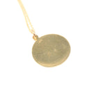 Vintage Gemini Pendant - Retro 14k Yellow Gold Twin Astrological Sign Necklace - Circa 1970s Era Zodiac Celestial Air Element Fine Jewelry