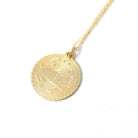 Vintage Leo Pendant - Retro 14k Yellow Gold Lion Astrological Sign Charm Pendant - Dated 1972 Zodiac Celestial Fire Element 70s Jewelry