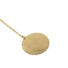 Vintage Virgo Pendant - Retro 14k Yellow Gold Maiden Astrological Sign Charm Necklace - Circa 1970s Zodiac Celestial Earth Element Jewelry