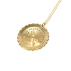 Vintage Virgo Pendant - Retro 14k Yellow Gold Maiden Astrological Sign Charm Necklace - Circa 1970s Zodiac Celestial Earth Element Jewelry