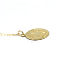 Estate Capricorn Charm - Modern 14k Yellow Gold Sea Goat Astrological Sign Necklace - Circa 2000's Zodiac Celestial Earth Element Jewelry