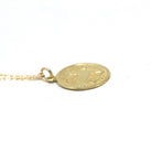 Estate Capricorn Charm - Modern 14k Yellow Gold Sea Goat Astrological Sign Necklace - Circa 2000's Zodiac Celestial Earth Element Jewelry