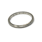 Vintage Wedding Band - Art Deco Era 18k White Gold Eternity Wheat Design Ring - Vintage Dated 1926 Size 6 3/4 Bridal Fine 20s Jewelry