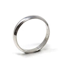 Mid Century Wedding Band - Vintage 14k White Gold Plain Stacking Ring - Circa 1950s Size 9.25 Partner Ring Paired 50s Bridal Fine Jewelry