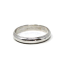 Mid Century Wedding Band - Vintage 14k White Gold Plain Stacking Ring - Circa 1950s Size 9.25 Partner Ring Paired 50s Bridal Fine Jewelry