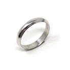 Mid Century Wedding Band - Vintage 14k White Gold Plain Stacking Ring - Circa 1950s Size 9.25 Partner Ring Paired 50s Bridal Fine Jewelry