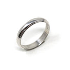 Mid Century Wedding Band - Vintage 14k White Gold Plain Stacking Ring - Circa 1950s Size 9.25 Partner Ring Paired 50s Bridal Fine Jewelry