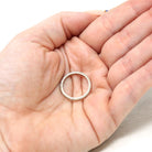 Antique Wedding Band - Art Deco Era 18k White Gold Eternity Design Ring - Vintage Dated 1934 Size 4 3/4 Stacking Bridal Fine 1930s Jewelry