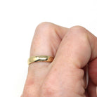 Retro Ring Band - Vintage 9k Yellow Gold London England UK - Circa 1980s Era Size 6 English Hallmarks - 3.8 MM - Fine Minimalist 80s Jewelry