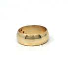 Vintage Diamond Band - Modern 9k Yellow Gold Natural Diamond Diagonal Statement - Size 5 3/4 Circa 1990s Fine Unisex Stacking Bridal Jewelry