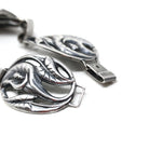 Vintage Flower Bracelet - Retro Sterling Silver Floral Nature Inspired Statement - Circa 1940s Era Calla Lily Signed Danecraft 40s Jewelry