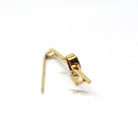 Simulated Pink Sapphire Brooch - Edwardian 9CT Yellow Gold Statement Pink Glass Bar Pin - Antique Circa 1910s Fashion Accessory Fine Jewelry