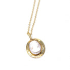 Antique Cameo Necklace - Edwardian 10k Yellow Gold Carved Pink White Shell Pendant - Vintage Circa 1910s Era Fashion Accessory Fine Jewelry