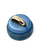 Dated 1906 Band - Edwardian 18k Yellow Gold Engraved "Nov 14" Cigar Style Plain Wedding Ring - Antique Size 10 1/2 Men's Unisex Fine Jewelry