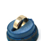 Wide Retro Ring Band - Vintage 9k Yellow Gold London England UK - Circa 1960s Era Size 8 3/4 English Hallmarks - Fine Minimalist 60s Jewelry