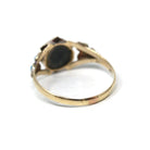 Antique Flower Ring - Victorian 10k Yellow Gold Turquoise and Pearl Gemstones - Vintage 1800s Cabochon Fine Secret Compartment Hair Jewelry