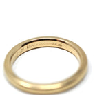 Vintage Wedding Band - Mid Century Era 14k Yellow Gold Plain Circa 1950s Ring - Size 4.5 Signed Art Carved J.R. Wood Bridal Fine 50s Jewelry